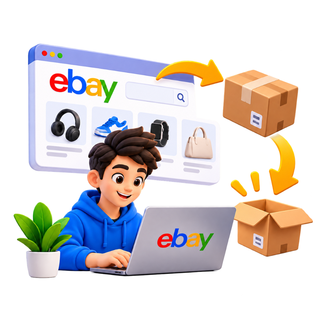 02 eBay Dropshipping 3D Illustration
